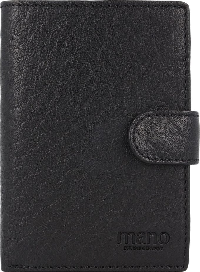 mano Don Simon Portemonnee Leer 11 cm - Jongens - Horizontaal - schwarz