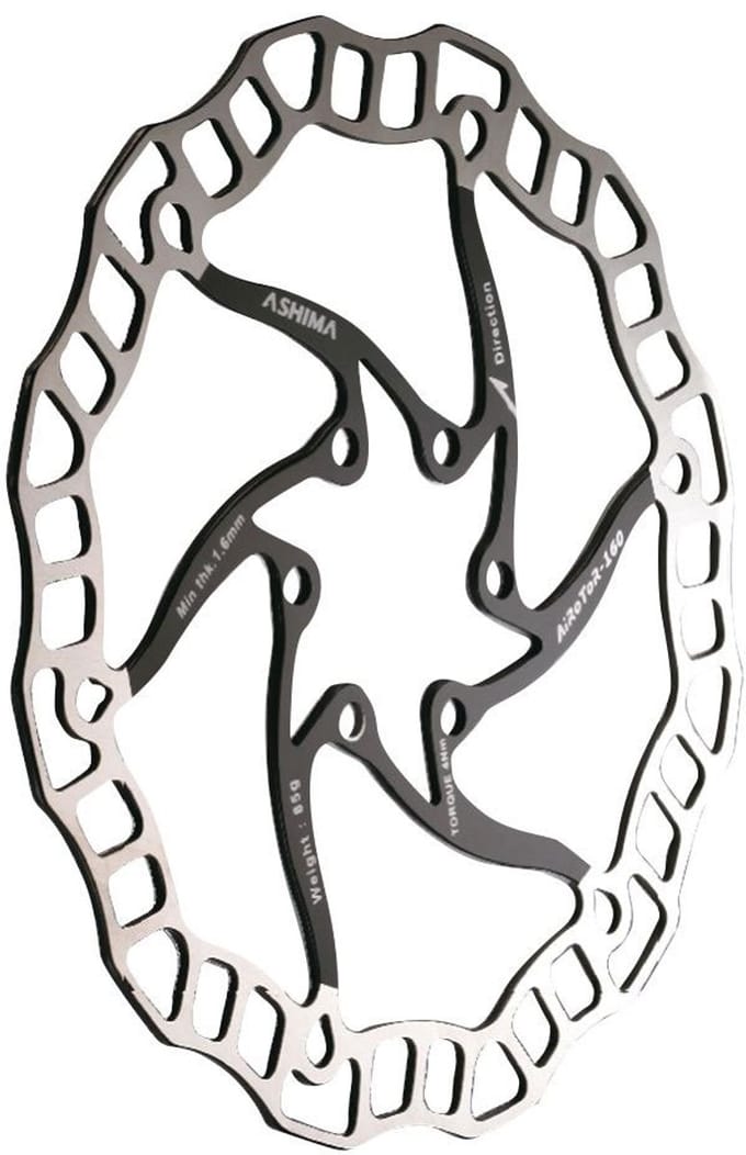 Ashima Aro 08 Ultralight 6b Remschijf Zilver 160 mm