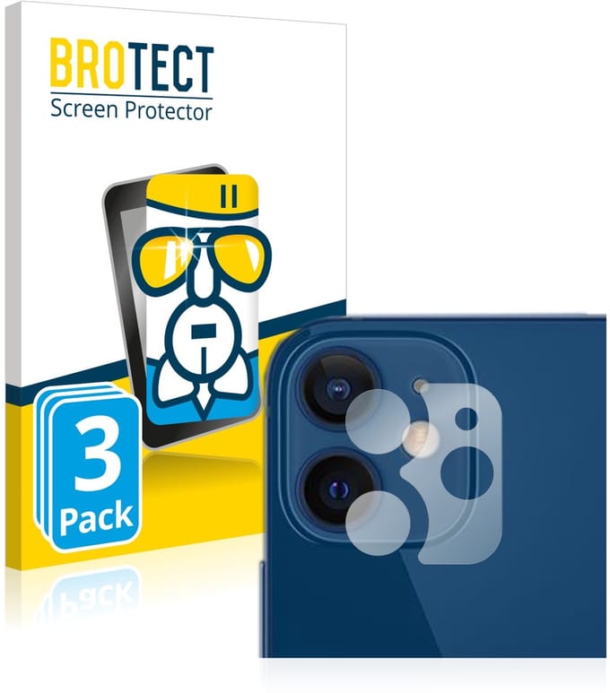 Screenprotector 3 Stuks voor Apple iPhone 12 (ALLEEN Camera Lens) Beschermglas transparant