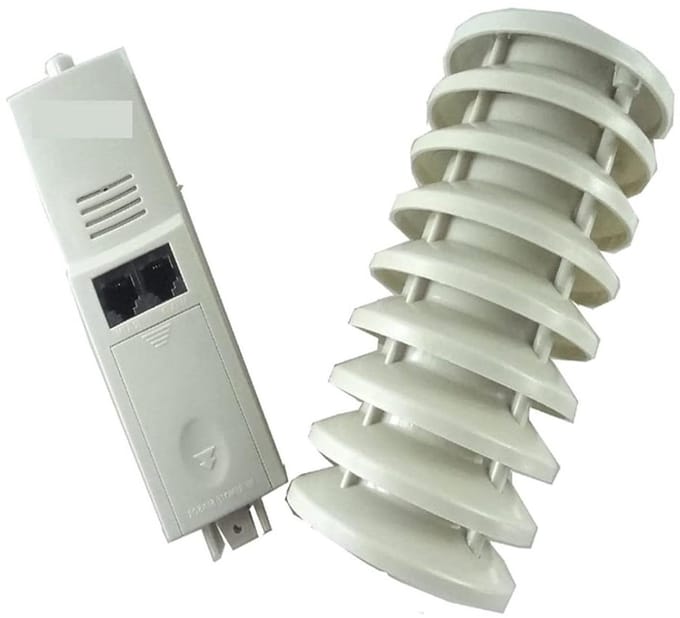 Weerstation Reserveonderdeel - Windsensor Thermo-hygro - Weersomstandigheden Monitoren - Draadloze Zender - 100 Gram - Wit