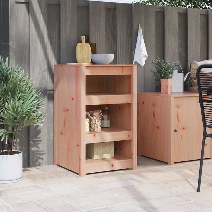 vidaXL - Keuken - Kast - MEPPEL - Bruin - Eiken - 55 - x - 55 - x - 92 - cm