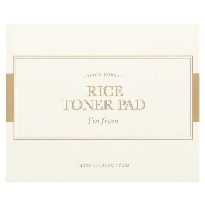I'M From, Rice Toner Pads, 60 Sheets beige