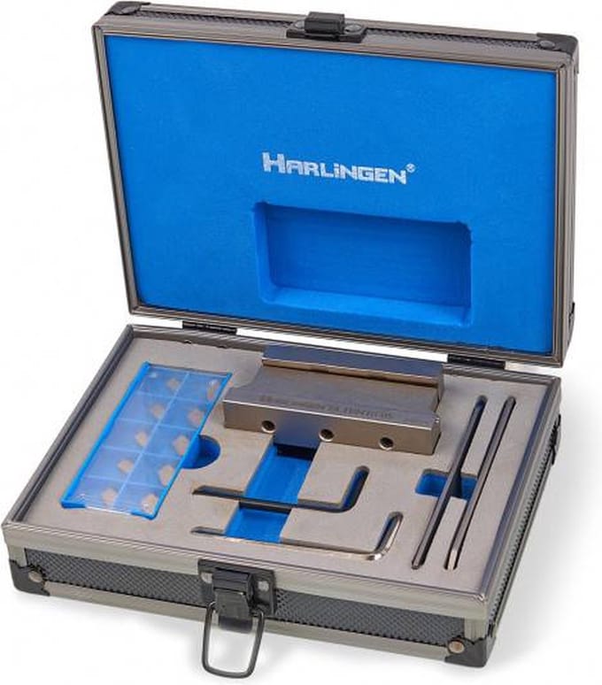 Harlingen Professionele 16mm Afsteekhouder met 2 en 3 mm Afsteekplaten