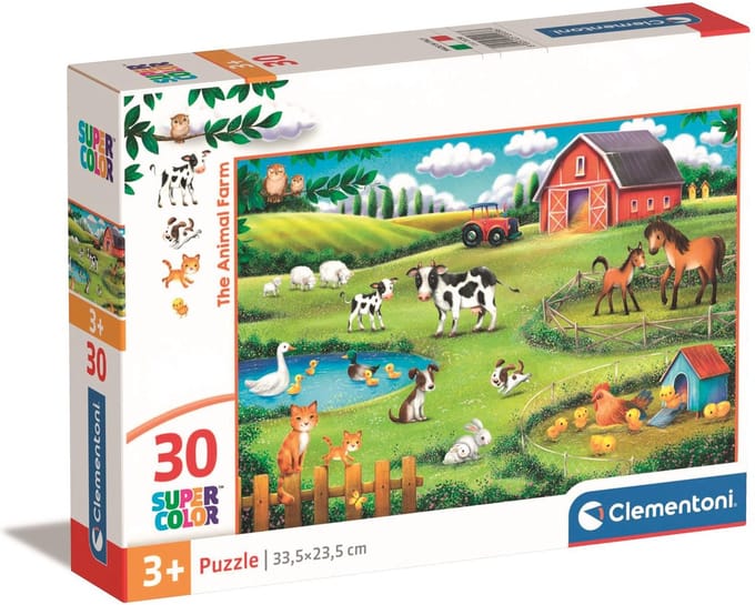 Clementoni - Kinderpuzzel - 30 Stukjes - Boerderij - Puzzel Vanaf 3 Jaar