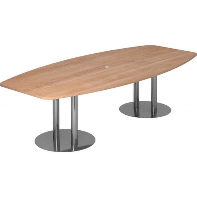 KARAT S 28 C - Karat Walnoot met voetstuk / chroom 280 x 130