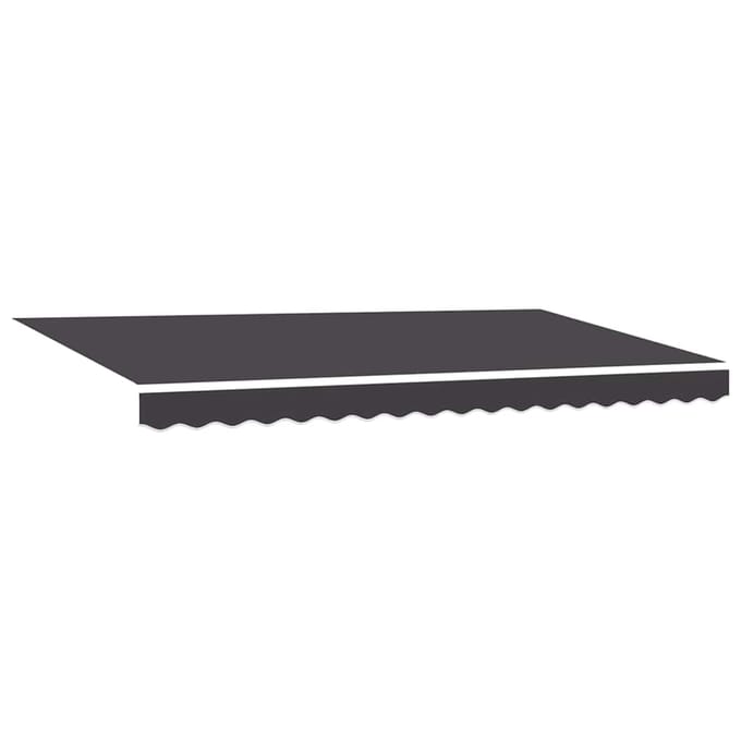 vidaXL - Vervangingsdoek - zonnescherm - voor - 4x2 - m - Antraciet - Polyester