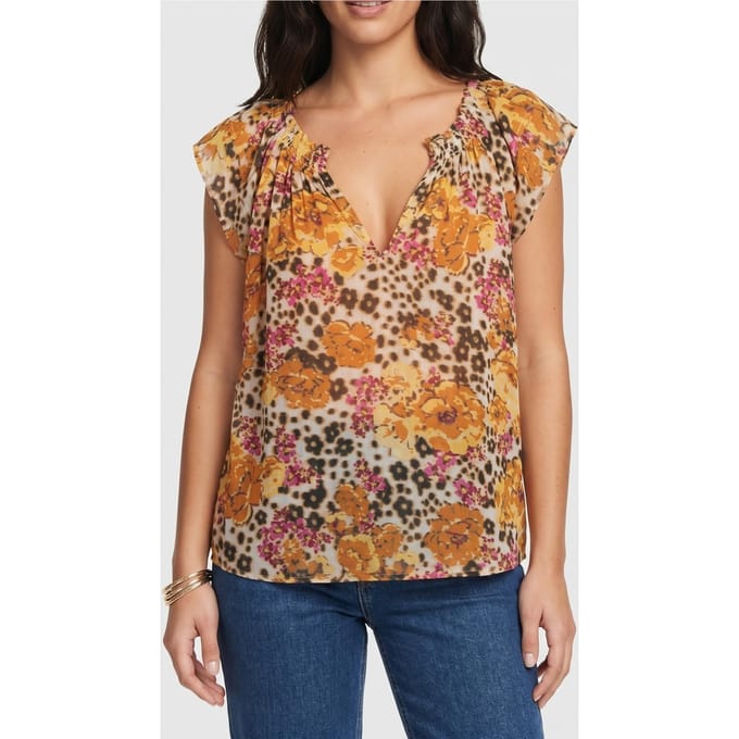 BA&SH Top Druby Ocre Maat: M | Blouses Outlet | Dames | Oranje