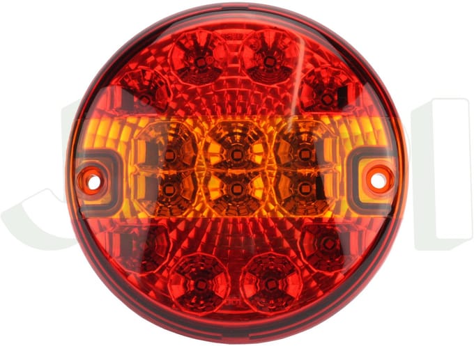 Achterlicht LED 140mm plat model 14 leds (inbouw)