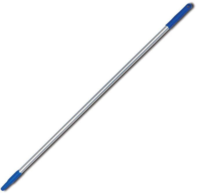MM Eurotool Aluminium hygiënesteel blauw 140 cm Ø 25 mm met schroefdraad