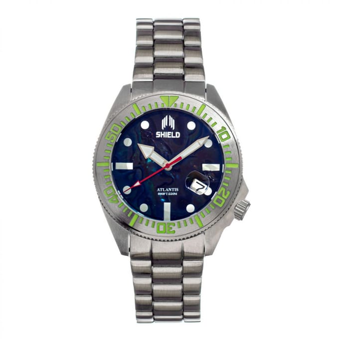 Shield Atlantic Abalone armbandhorloge met datum