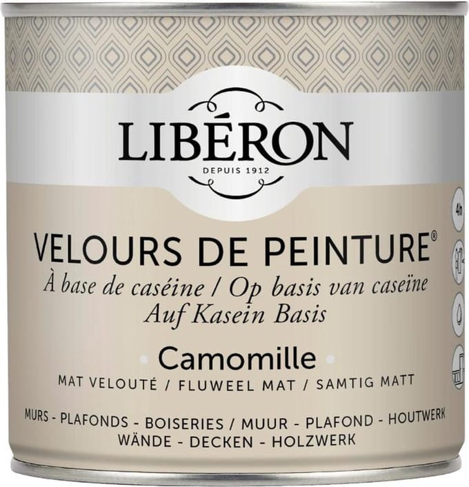 Liberon Velours De Peinture Muurverf - Mat - Camomille - 0,5l