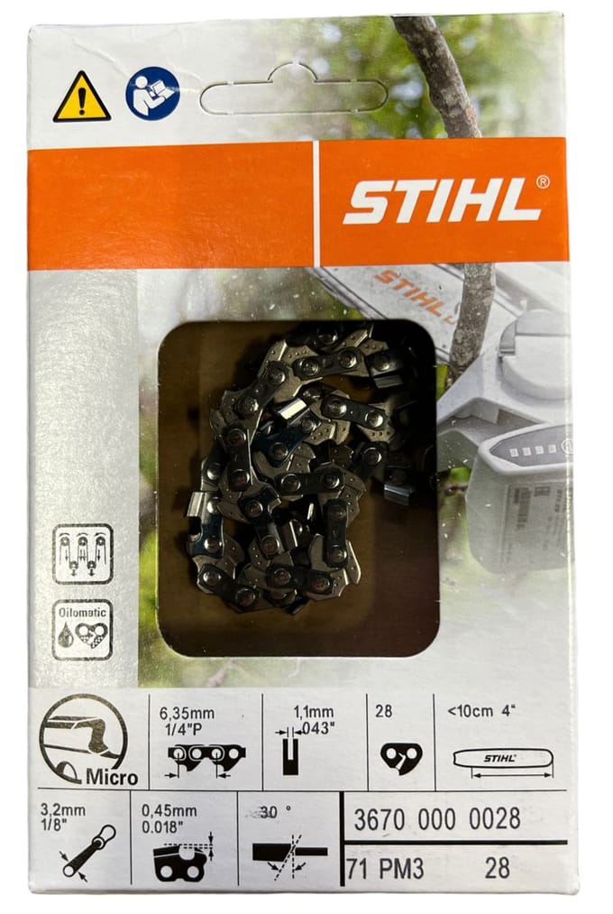 Stihl Accessoires Zaagketting | 1/4" P Picco Micro 3 (PM3), 1,1 mm, 10cm - 36700000028