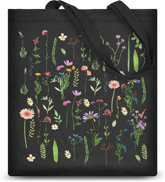 Grote Canvas Shopper Tas - Esthetisch & Herbruikbaar - Katoenen Boodschappentas