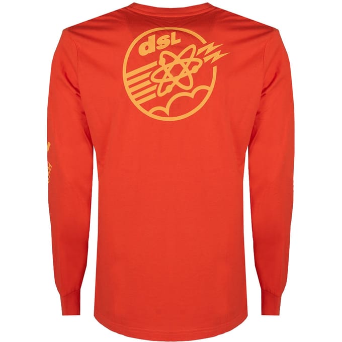 Diesel Longsleeve Just Mannen oranje