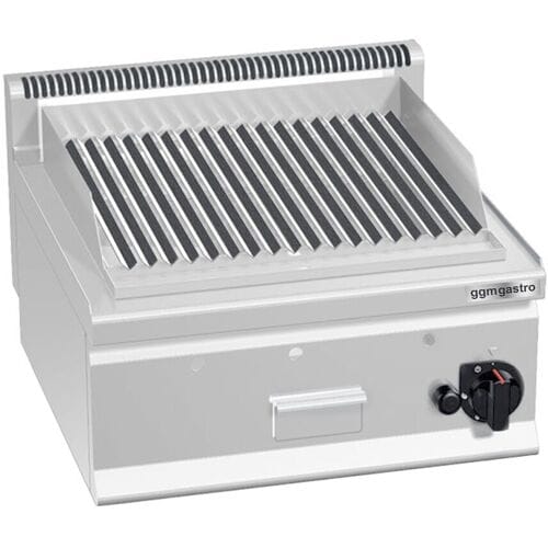 GGM Gastro Gas Lavasteingrill - 8 kW Zilver