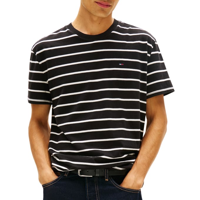 Tommy Hilfiger T-Shirt Regular Fit Stripe Black  M