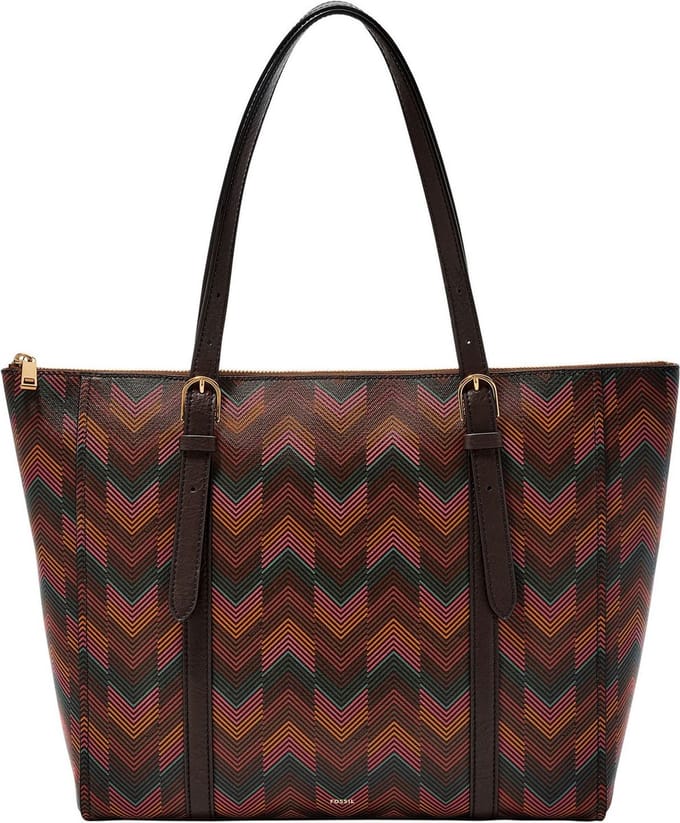 FOSSIL Shopper Schoudertas Carlie Tote Harlow Multi Print Veelkleurig