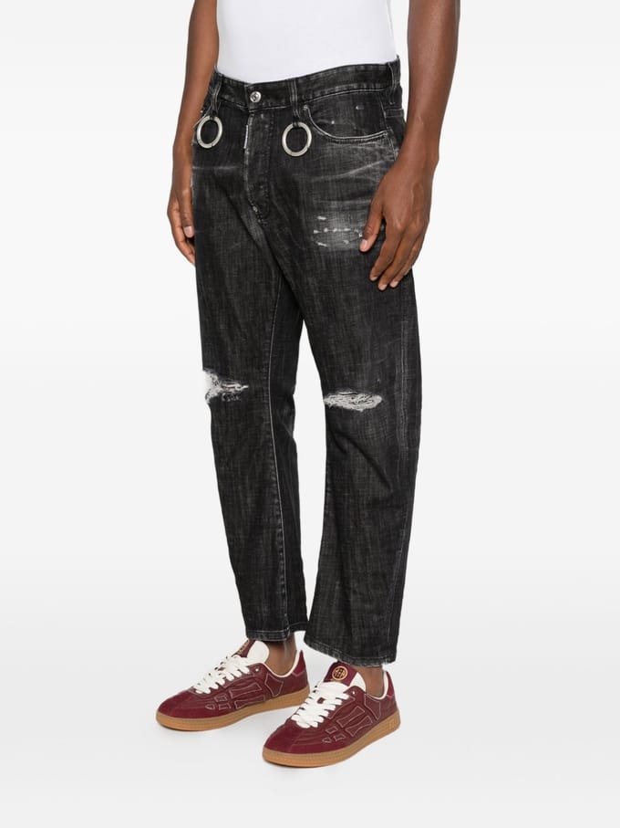Dsquared2 jeans geript man zwart
