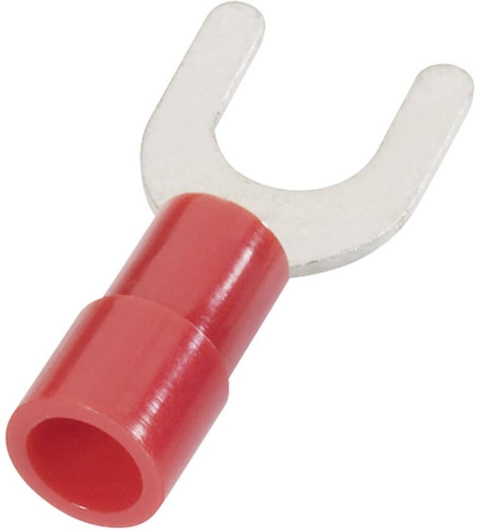 Vorkkabelschoen M5 - 0.5-1.5mm² - Rood - 25 stuks