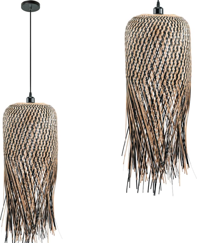 Toolight App1276-1Cp Hanglamp Zwart 75X30X75Cm