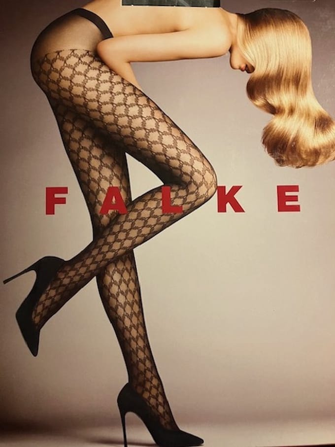 Falke 30 den fantasie panty maat S platinum