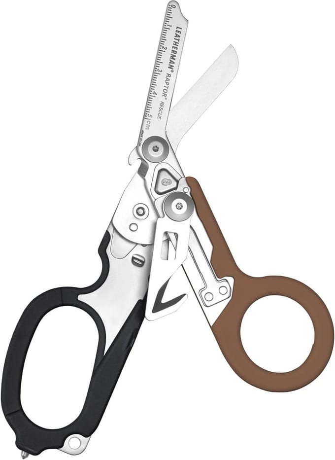 Leatherman Raptor Rescue Coyote/Zwart – Professionele Traumaschaar Met MOLLE Holster