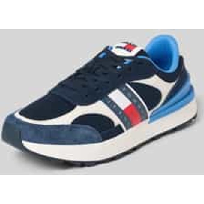 low top sneakers met echt leer-garnering model 'TECHNICAL RUNNER ESS'