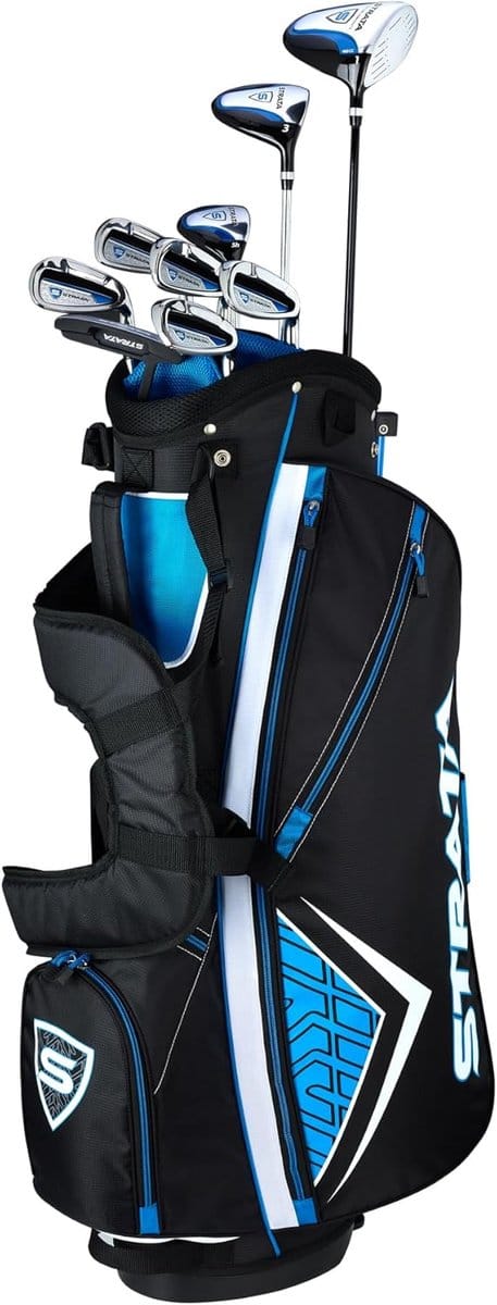 Complete Golfset Heren 12-delig – Driver, Hout, Hybride, IJzers & Putter met Standbag