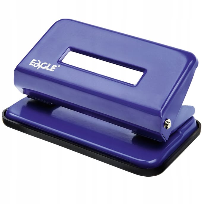 Eagle Bureau Perforator 707A - Blauw, 10 Vel Capaciteit