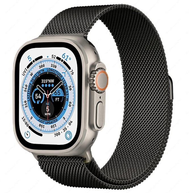 Apple Watch Ultra Milanese band (zwart)
