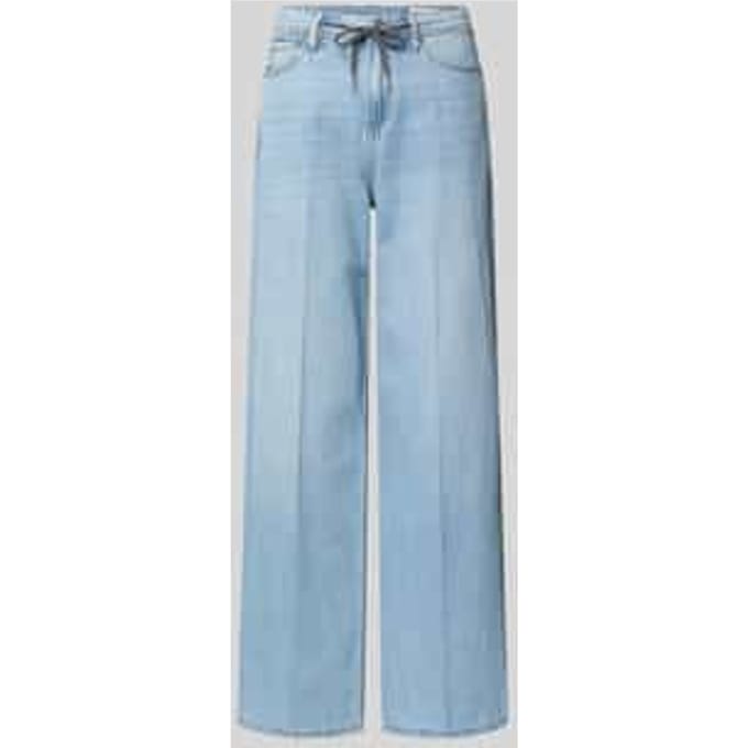 Wide leg jeans van Mix van katoen en lyocell Model 'SURI'