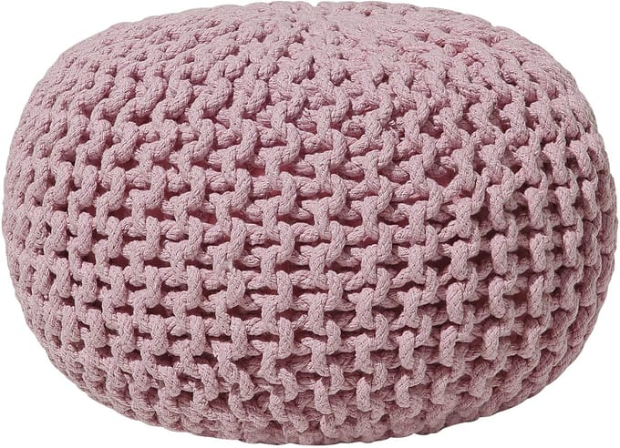CONRAD - Poef - Roze - 40 cm - Katoen