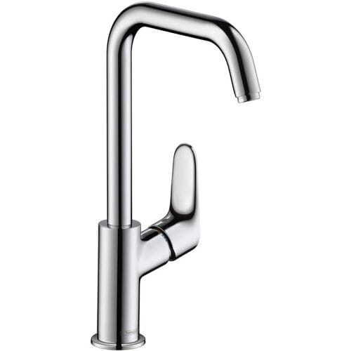 hansgrohe Focus - Wastafelmengkraan - Ééngreeps bediening - Met trekwaste - 240mm - Draaibare uitloop - Chroom