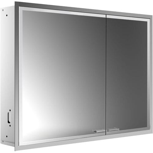 Emco asis prestige 2 LED light mirror cabinet 91.5 cm, without light system, wide door left 989707105