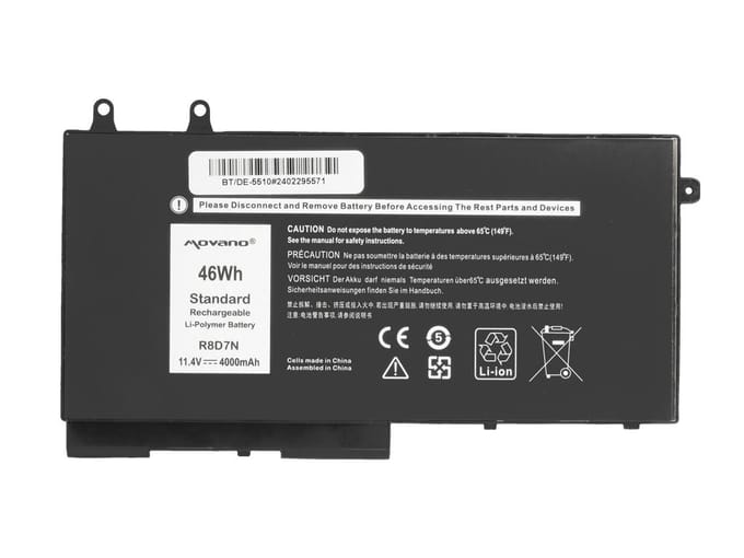 Movano R8D7N - Laptopbatterij - Voor Dell - 11.4V
