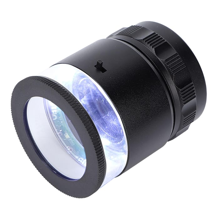 10X Loep Meetloep 6LED Verlichte Sieraden Vergrootglas USB Oplaadbare Vergrootglas