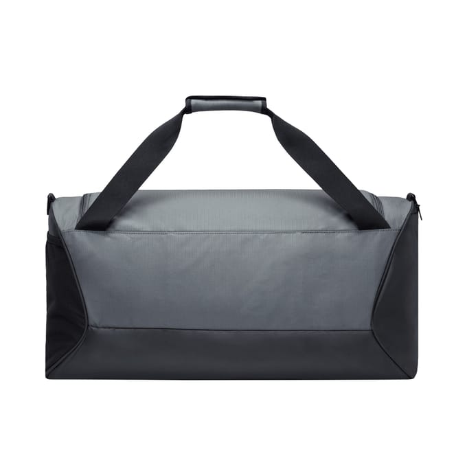 Nike Brasilia Swoosh Training 60L Duffeltas (IJzergrijs/Zwart/Wit)