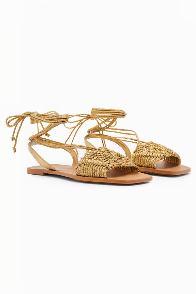 AllSaints Donna Sandal Gold Taglia: 36 | Infradito Outlet | Donna | Giallo