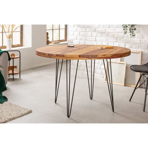 Ronde tafel sheesham hout 120 cm