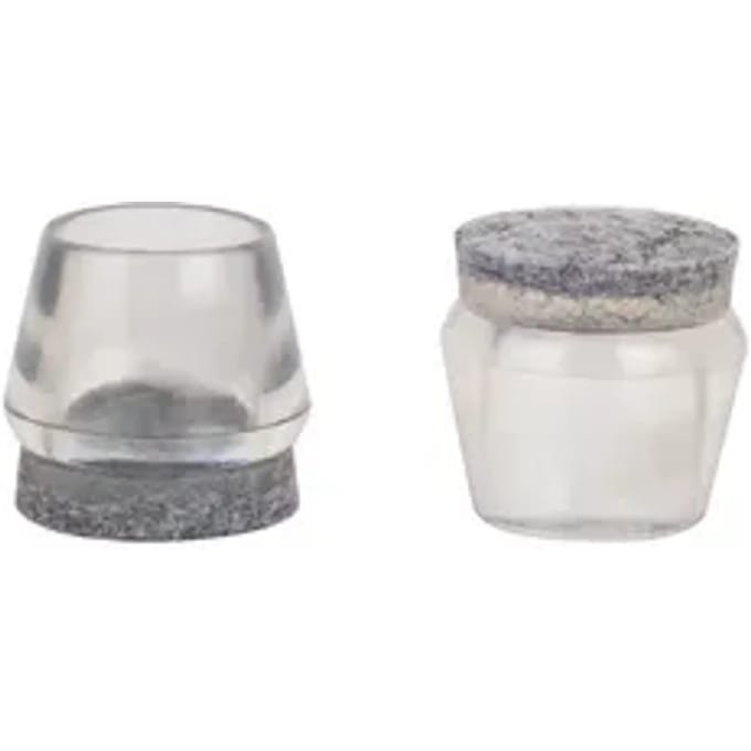 Fix-o-moll Pootdoppen Vilt Flex Transparant 18-21 4 St
