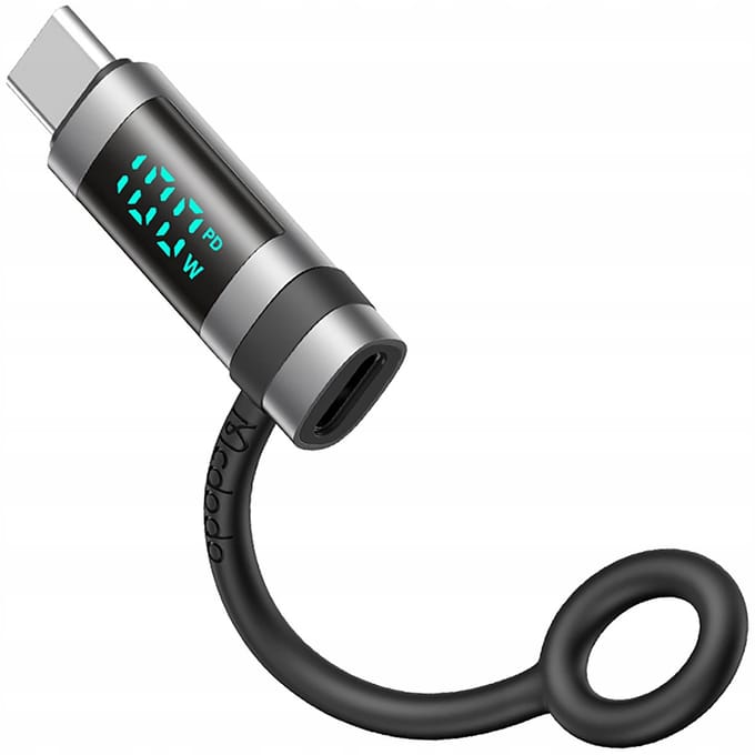 USB-C Data en Oplaad Adapter - USB-C McDodo OT-2620 Pigeon Display, Zwart