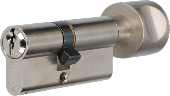 S2 veiligheidscilinder S6 K45/40 SKG 2, knopcilinder (verschillend sluitend)