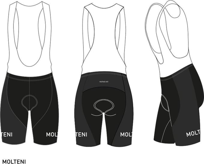 Retro Wielertenue Molteni Belgische Kampioen - REDTED - L