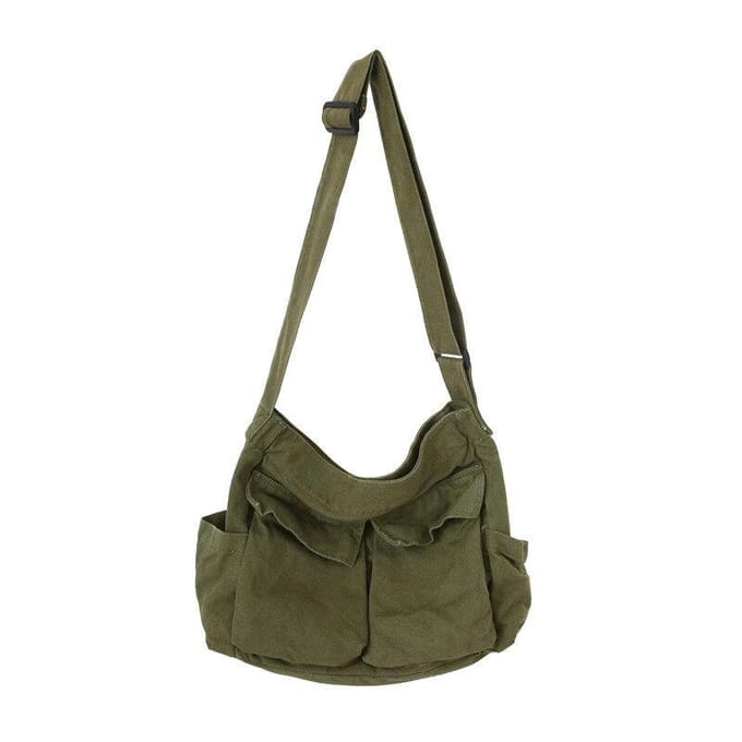 Werkkleding Canvas Schoudertas Grote Capaciteit Retro Messenger Tas Nieuwe Student Klas Messenger Tas