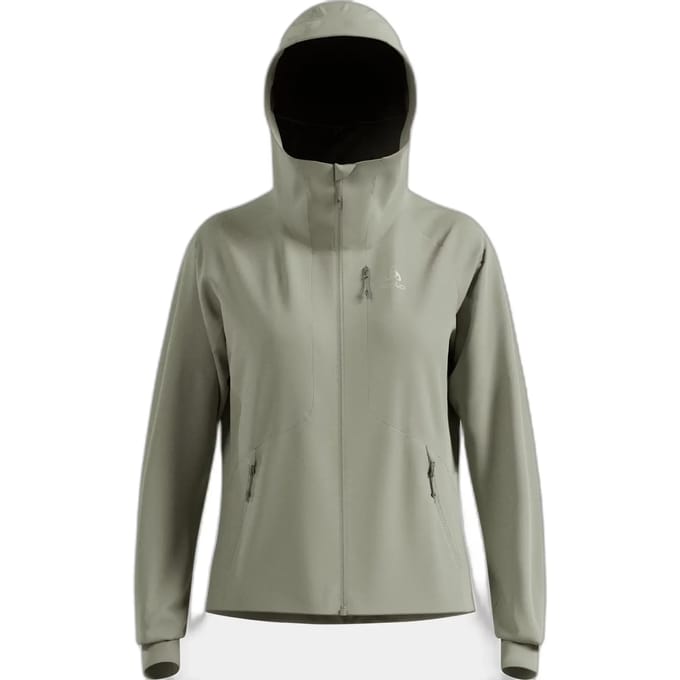 Odlo Zeroweight Windproof X Warm Jas Groen S Vrouw