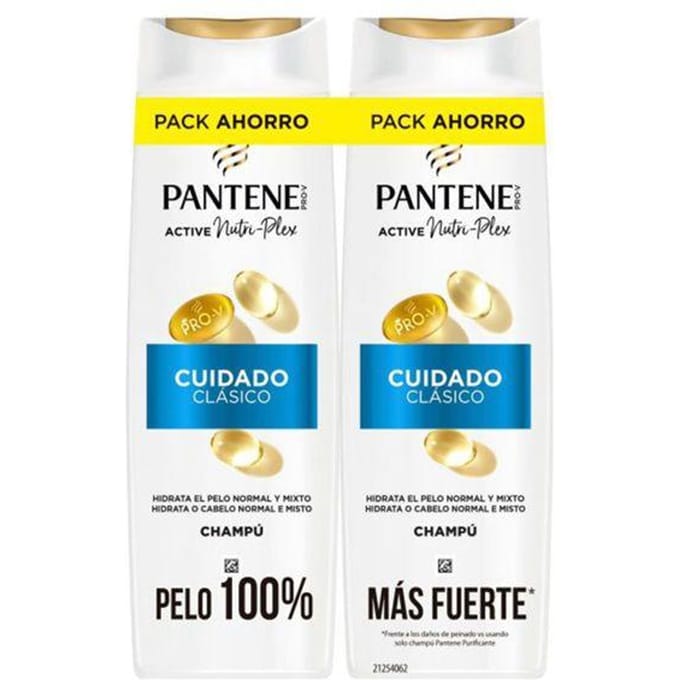 Doos van 2 Pantene Classic Care shampoos van 325 ml