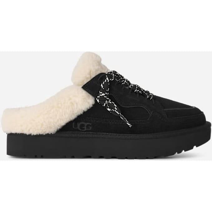 UGG® Lowmel Mule Trainer in Black, Size 8, Polyester/Wool
