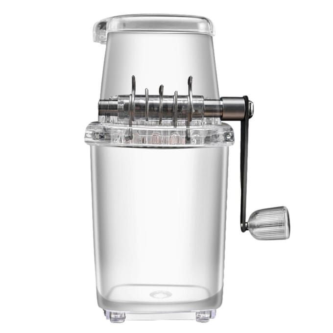 Draagbare IJs Crusher 1.25L Hand Aangedreven DIY Handmatige Schaafijs Hakmachine voor Thuis Buiten schoon