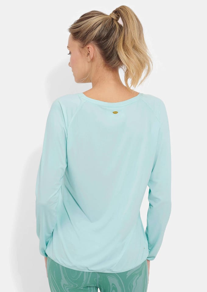 Licht, functioneel shirt met lange mouwen - lichtblauw - Gr. S van Goldner Fashion