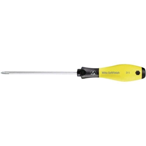 Wiha 08185 08185 ESD Kruiskop schroevendraaier PH 1 Koplengte: 80 mm DIN EN 61340-5-1